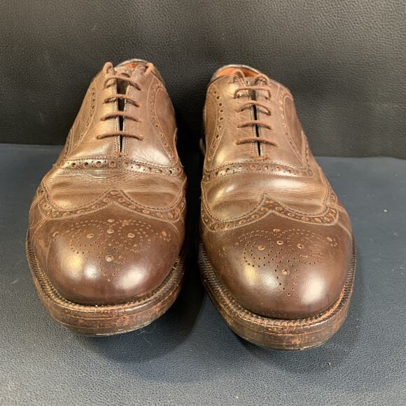 Alan McAfee Men Brown Wing Tip Dress Men’s Shoe size 10 E London Leather Lace Up main image 13
